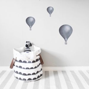Mörkblå Luftballonger väggklistermärken, Stickstay