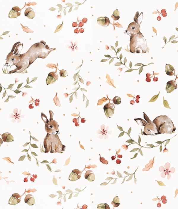 Dekornik, tapet Happy Rabbits