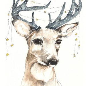 Poster magisk rådjur, poster till barnrummet