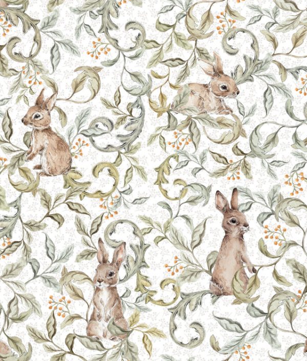 Dekornik, tapet Rabbits Groove Light