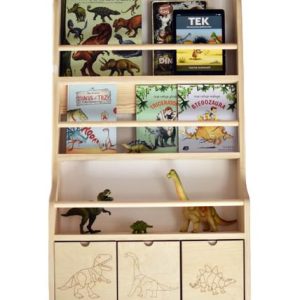 Vägghylla Dino med tre lådor, Cameleon