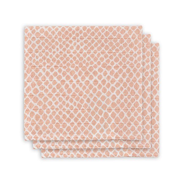 Jollein, snuttefilt snake pale pink, 3-pack