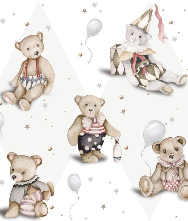 Dekornik, tapet Teddy Bears French