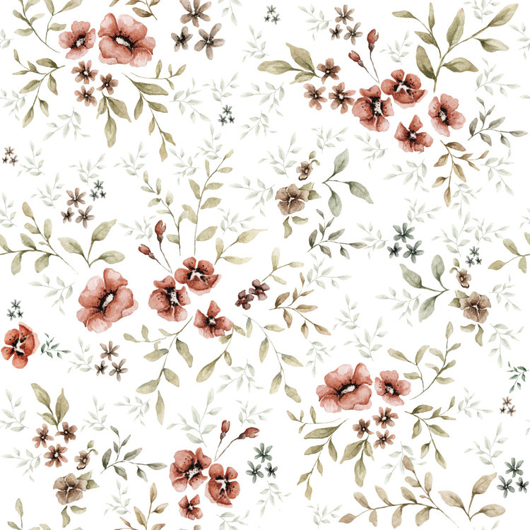 Dekornik, tapet French Folk White