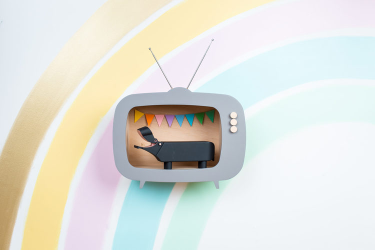 Up Warsaw, hylla tv, dusty grey - Image 3