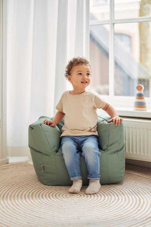 Jollein, Soffa Beanbag fåtölj, ash green - Image 2