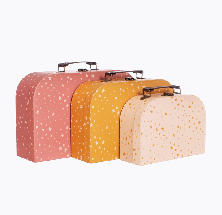 Sass & Belle, förvaringslådor koffert little stars, 3-pack - Image 3