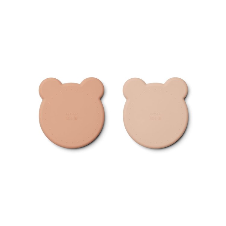 Liewood, Marty silikontallrik 2-pack, Mr bear rose mix - Image 3