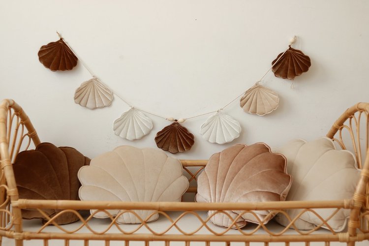 Moi Mili, vimpel i sammet snäcka Beige pearl - Image 4