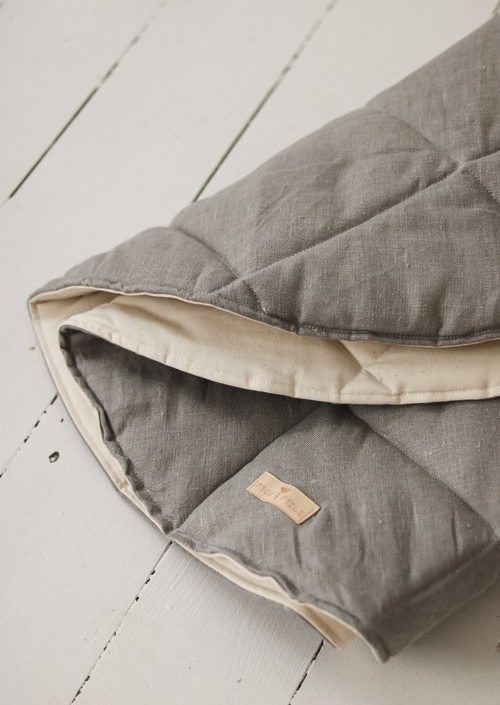 Moi Mili, linne lekmatta, gray linen