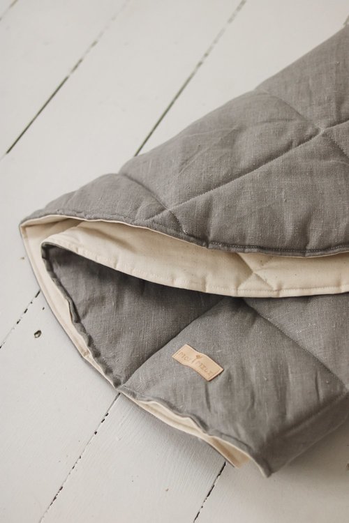 Moi Mili, linne lekmatta, gray linen - Image 2