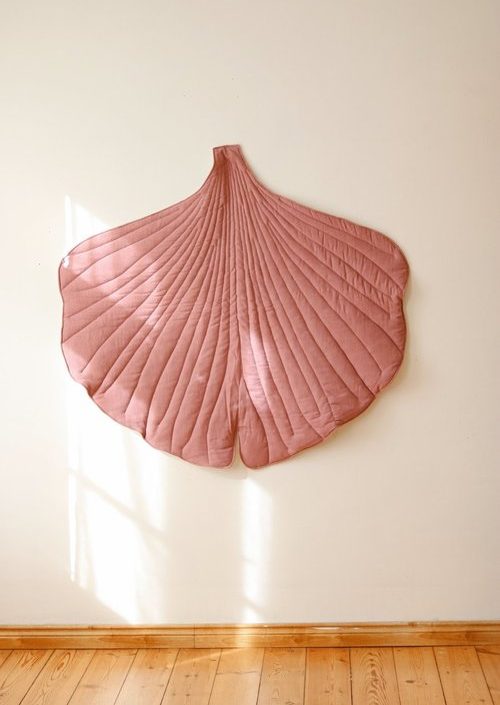Moi Mili, linne lekmatta ginkgo, dirty pink