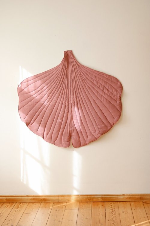 Moi Mili, linne lekmatta ginkgo, dirty pink - Image 2