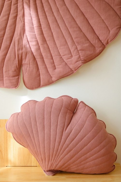 Moi Mili, linne lekmatta ginkgo, dirty pink - Image 3