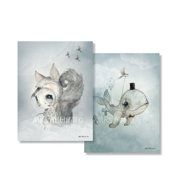 Mrs Mighetto, poster Dear Whalie/Tiny Toffle 2-pack - Image 4