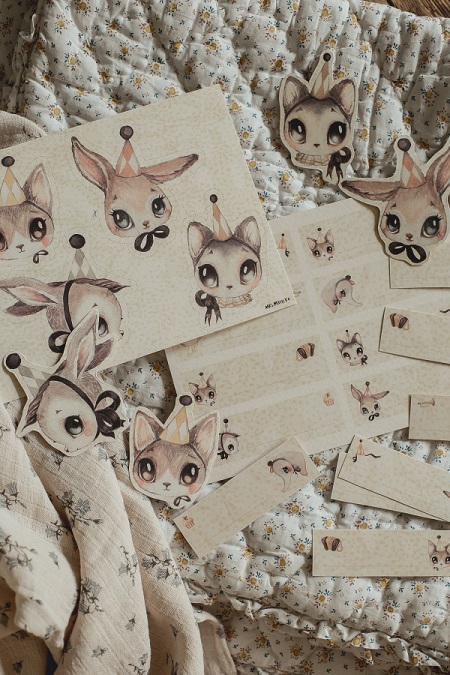 Mrs Mighetto, Paper Friends Party Kit - Image 6