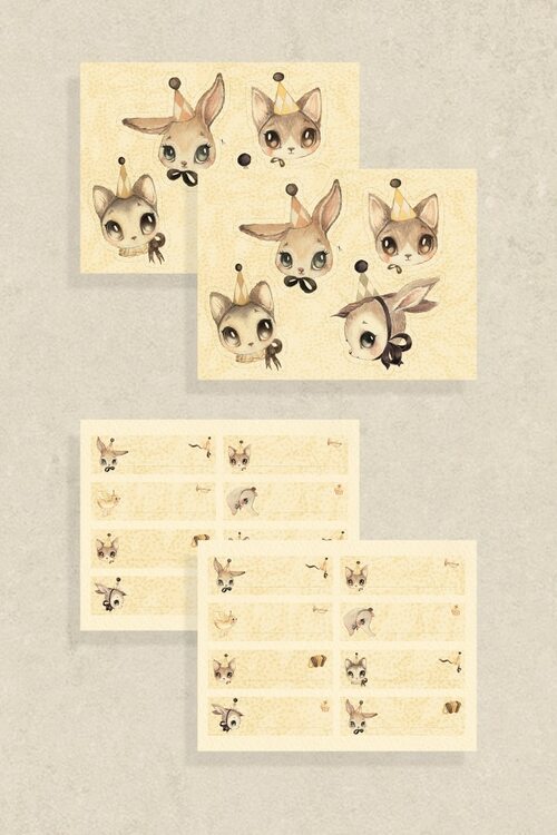 Mrs Mighetto, Paper Friends Party Kit - Image 2
