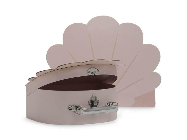 Jollein, förvaringslåda koffert 2-pack, snäcka pale pink - Image 2