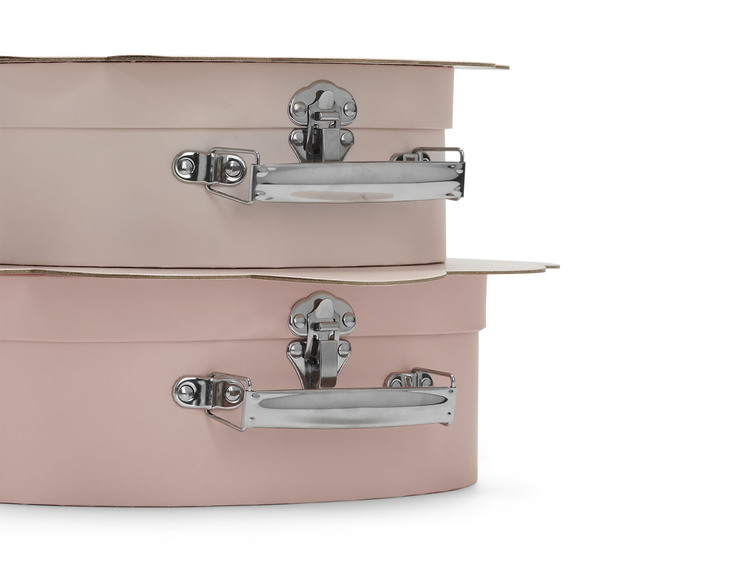 Jollein, förvaringslåda koffert 2-pack, snäcka pale pink - Image 3