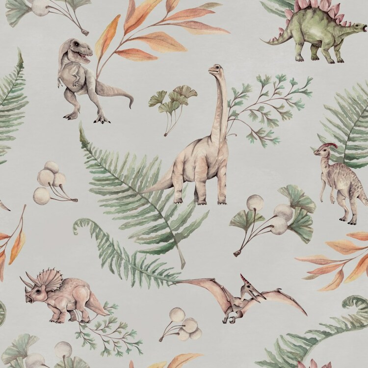 Dekorillo, tapet Grey dino world