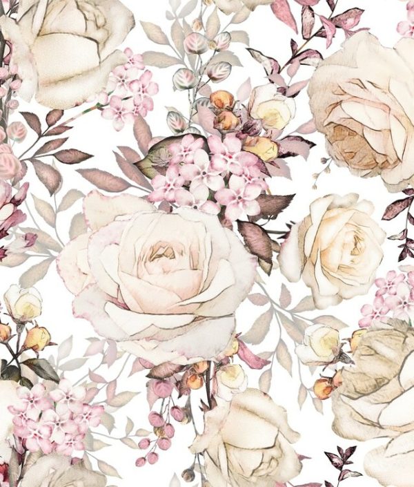 Dekorillo, tapet Pink garden