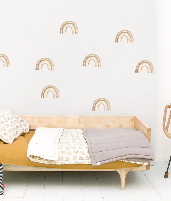 Babylove, little beige rainbow, väggklistermärke 12 st