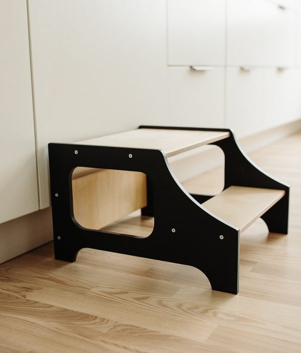 Duck Woodworks, Kökspall svart/natur
