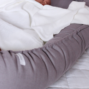 Cotton & Sweets, shark klassisk babynest i 100 % linne