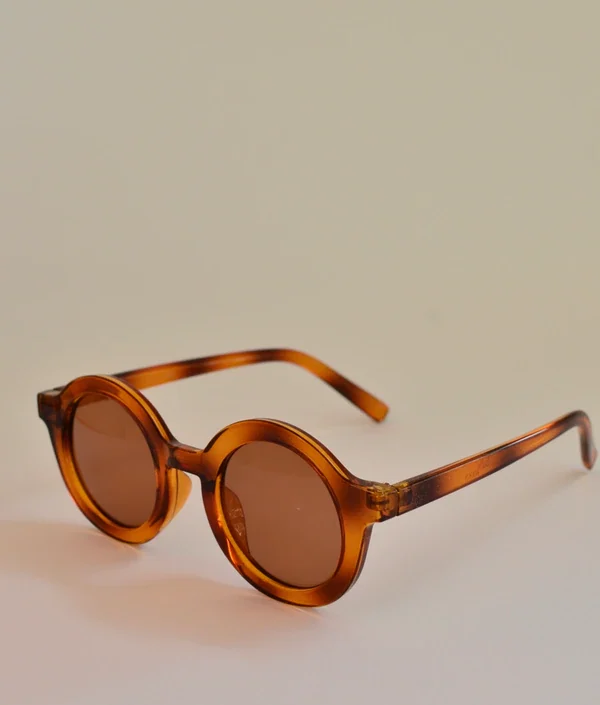 BabyMocs, solglasögon för barn, Signature Round Amber