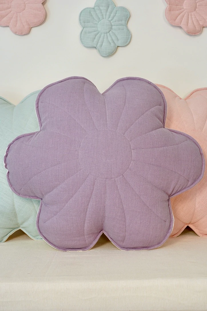 Moi Mili, kudde i linne, Bloom Lavender - Image 2