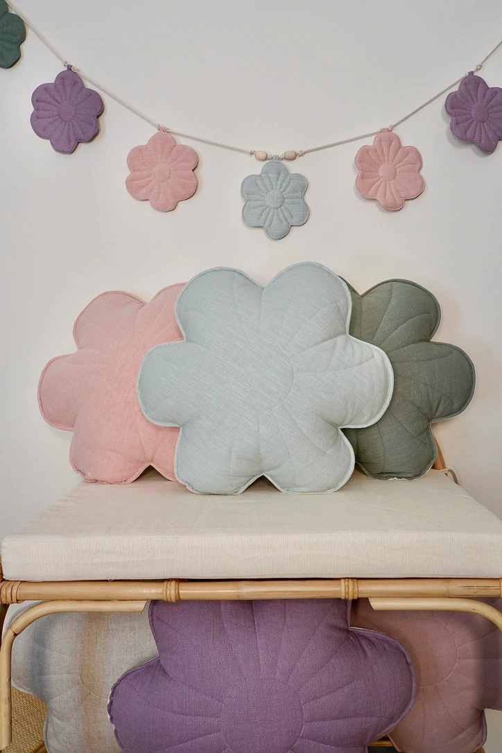 Moi Mili, kudde i linne, Bloom MInt - Image 2