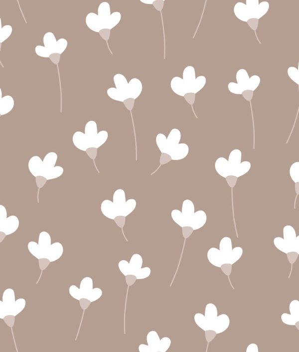 Dekornik, tapet Daisies On Mocca