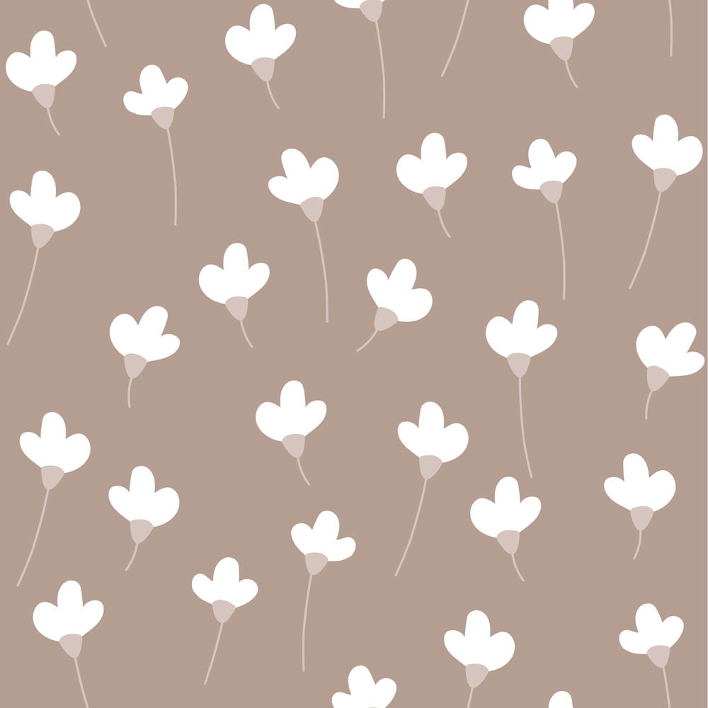 Dekornik, tapet Daisies On Mocca