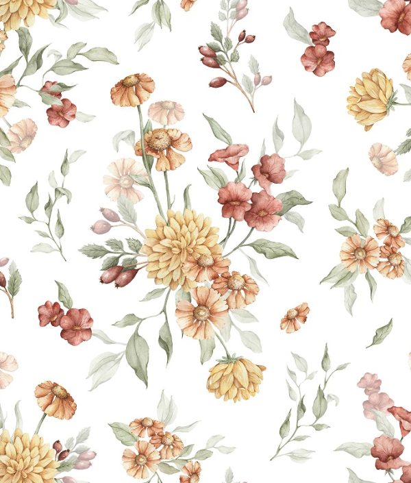 Dekorillo, tapet Golden flowers