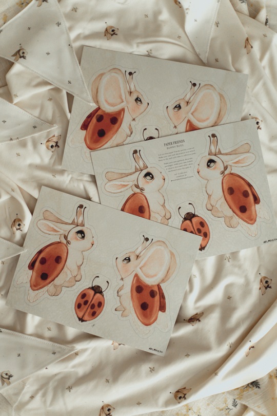 Mrs Mighetto, Paper Friends Ladybugs - Image 3