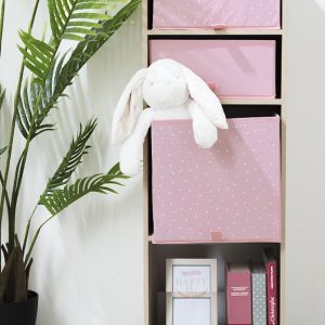 Förvaringskorg Rosa stjärnor