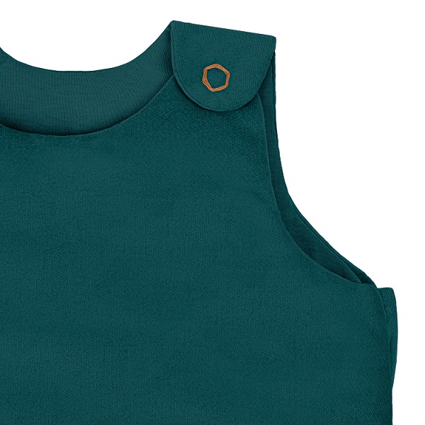 Numero 74, sovpåse sammet Cocoon Winter, Teal Blue