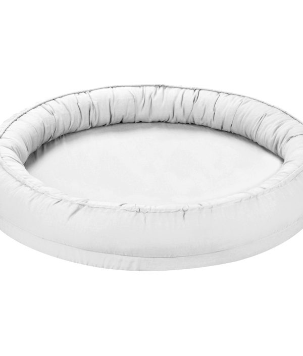 Cotton & Sweets ljusgrå junior nest i 100% linne, classic