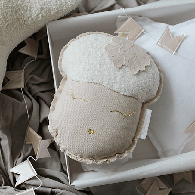 Cotton & Sweets, sängmobil väggdekoration puderrosa ekollon - Image 3