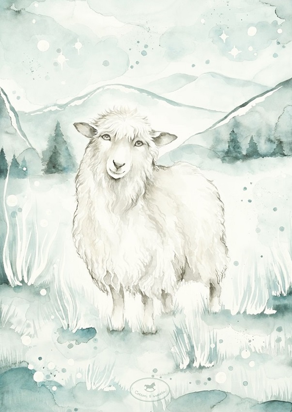 Cotton & Sweets, poster lovely sheep
