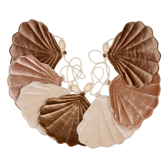Moi Mili, vimpel i sammet snäcka Beige pearl - Image 5