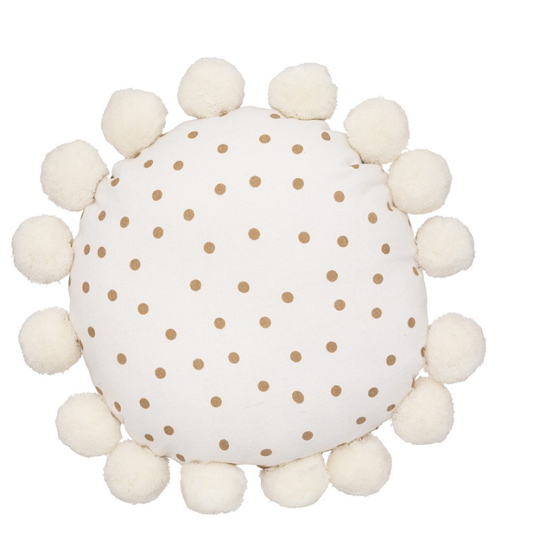 Rund kudde med pompom, Dream - Image 2