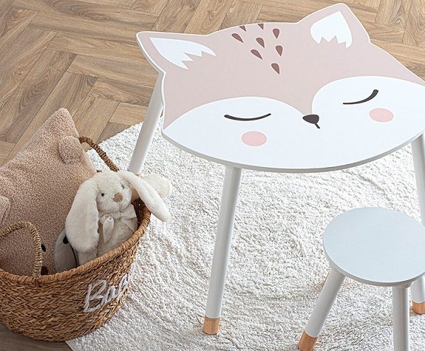 Träbord till barnrummet, fox