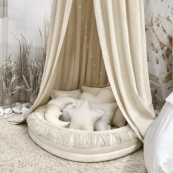 Cotton & Sweets, vanilj boho twist junior nest