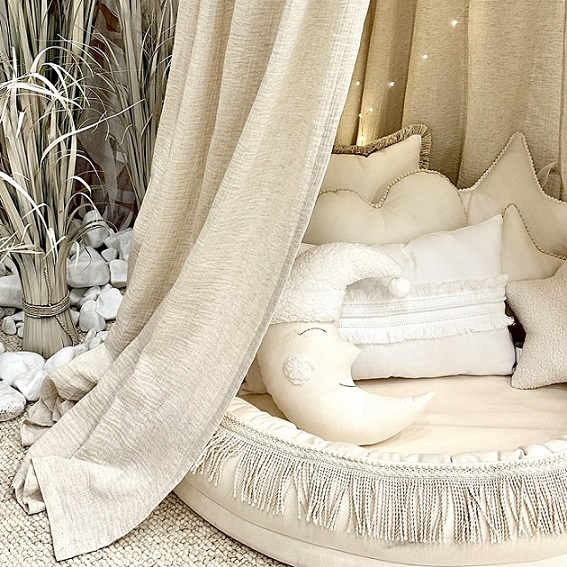 Cotton & Sweets, vanilj boho twist junior nest - Image 4