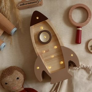 Little Lights, Nattlampa till barnrummet, Rymdraket mini Cappuccino
