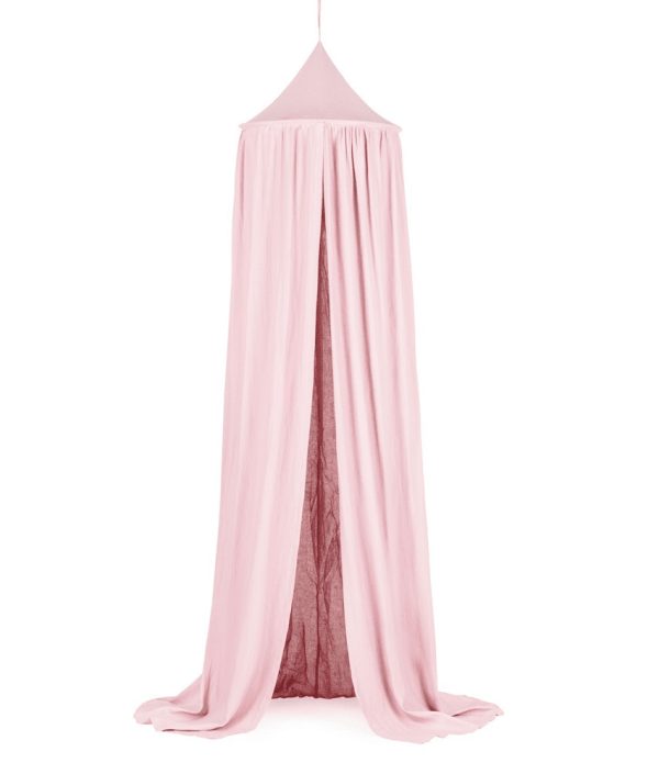Stor maxi bubblegum sänghimmel i linne, Cotton & Sweets