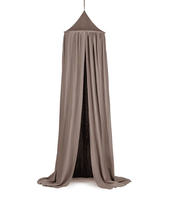 Stor maxi coconut brown sänghimmel i linne, Cotton & Sweets