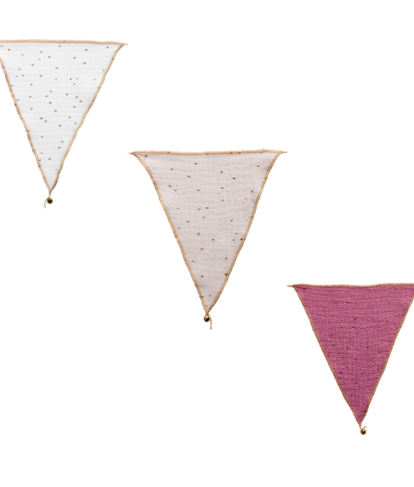 Babylove, vimpel till barnrummet, Pink mix