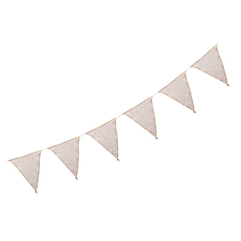 Babylove, vimpel till barnrummet, creme